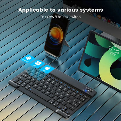 Teclado Bluetooth Mini y Ratón Inalámbrico