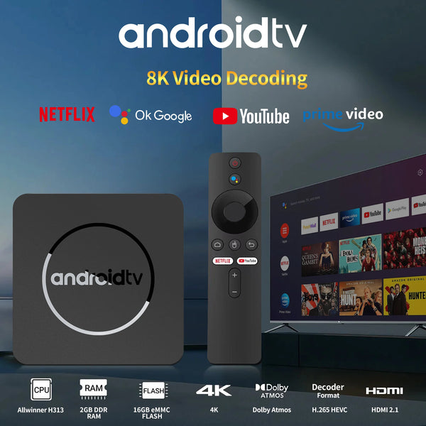 Caja Smart TV Android 4K