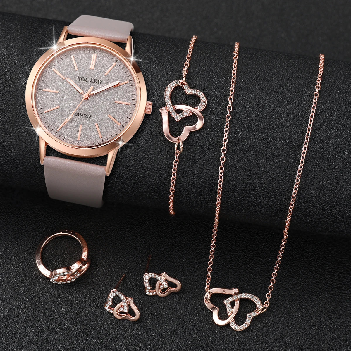 Set de Reloj y Joyería Diamante